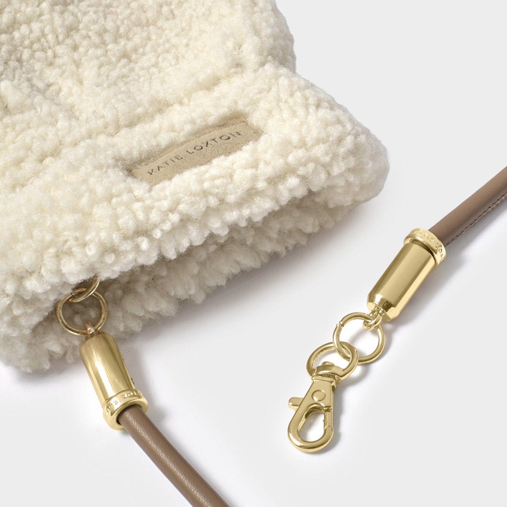 KLS711 - Corded Teddy Mittens in Cream