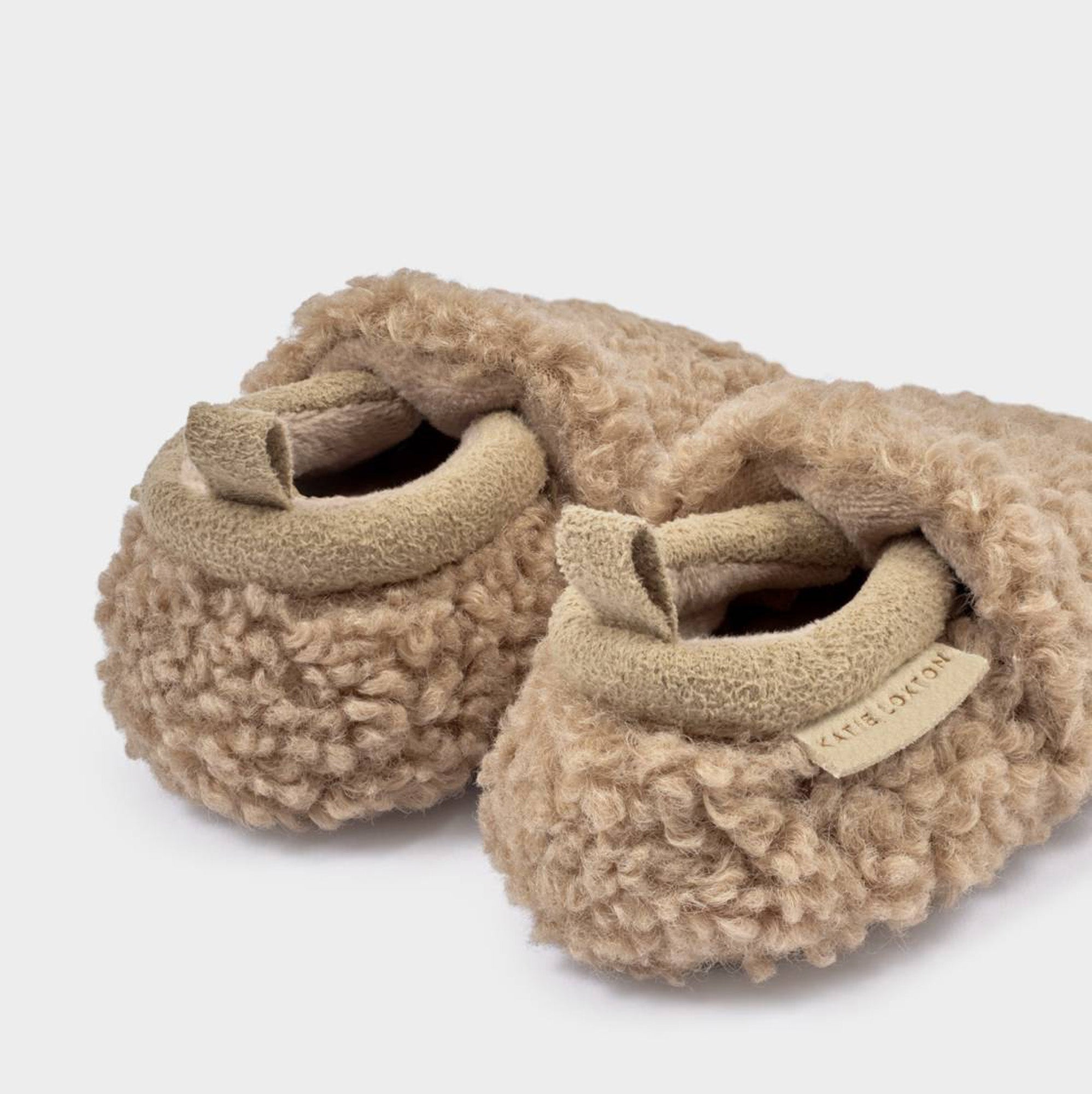 BA0136 - Borg Baby Shoes in Tan