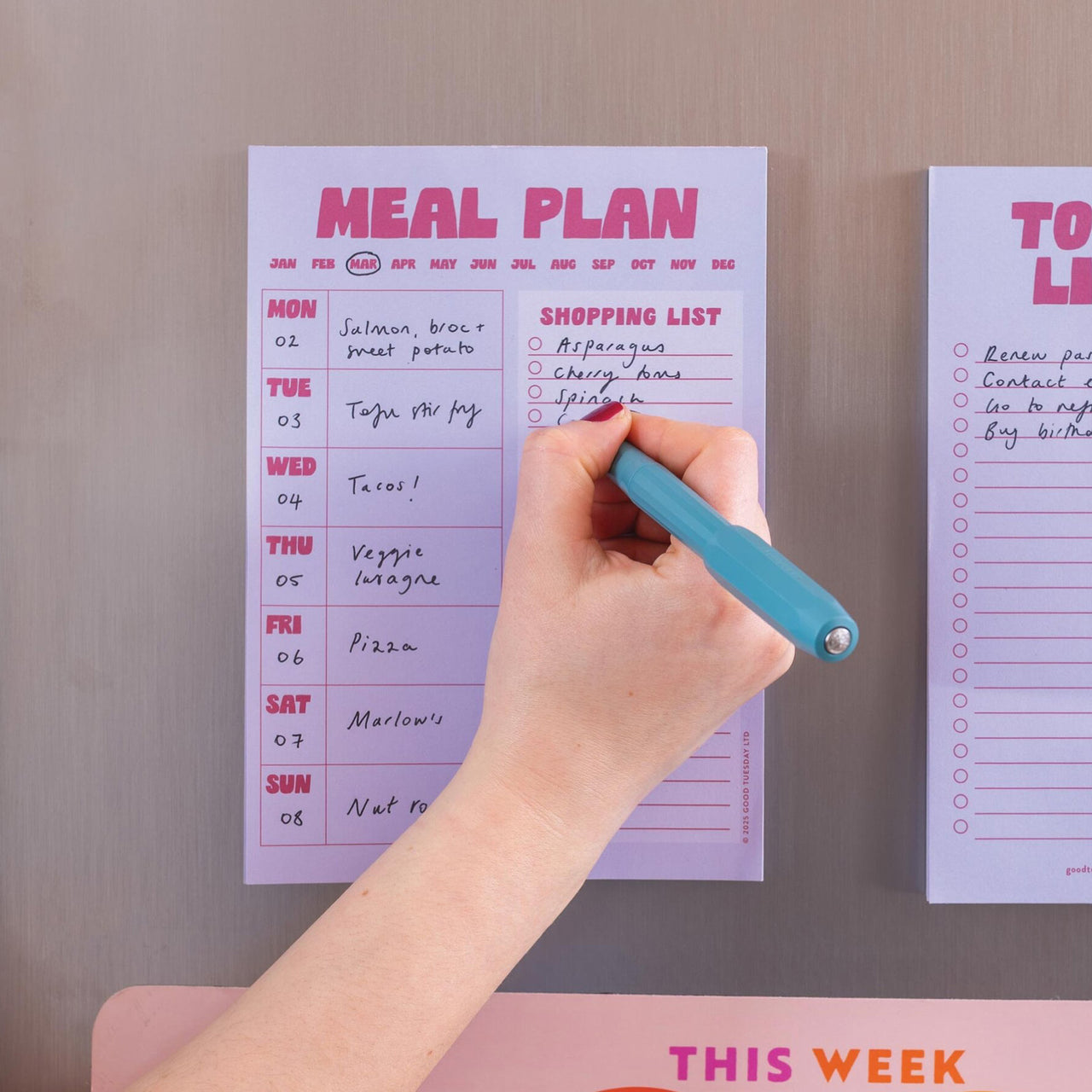 Planner-PAD-MEAL-LAP-A5 - Lilac & Plum Meal Planner-Good Tuesday