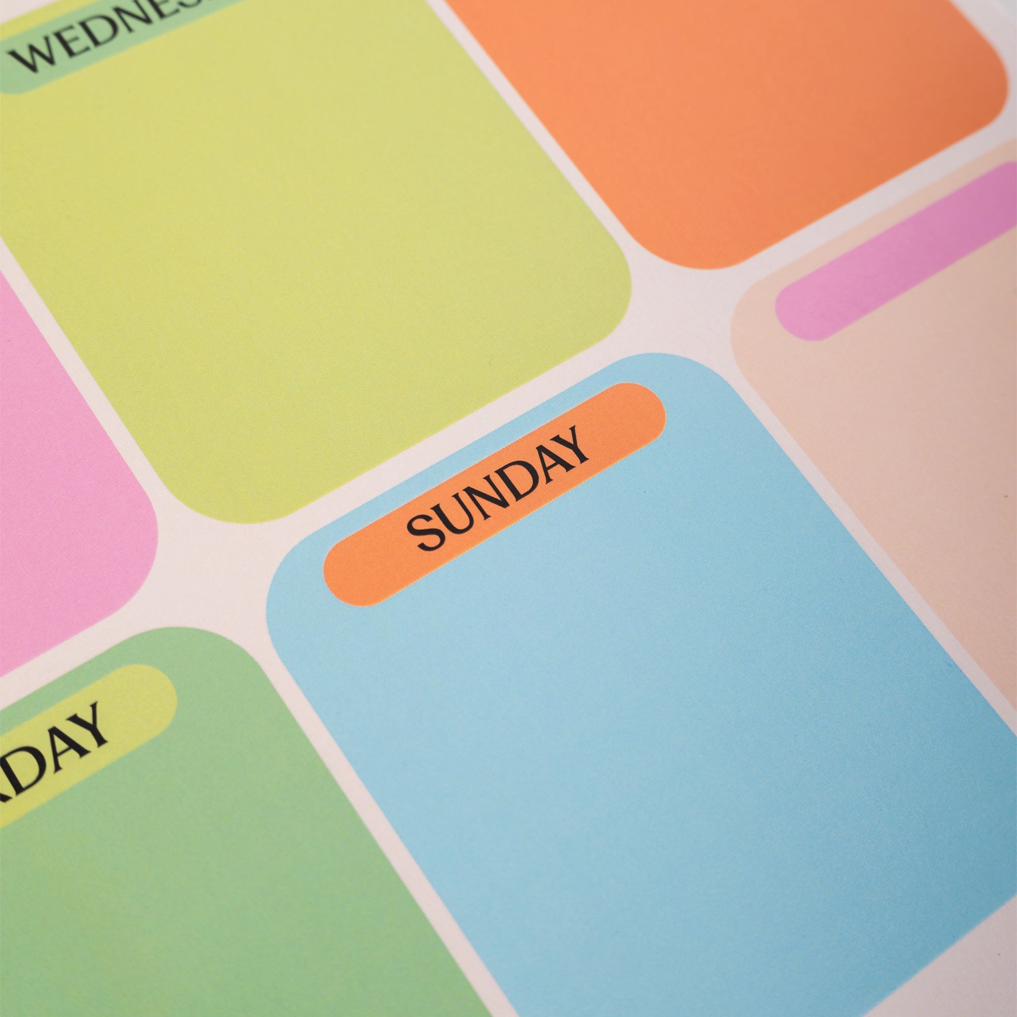 Planner-MFP-WKL-CSP-A4 - Citrus Splash Week Fridge Magnet-Good Tuesday