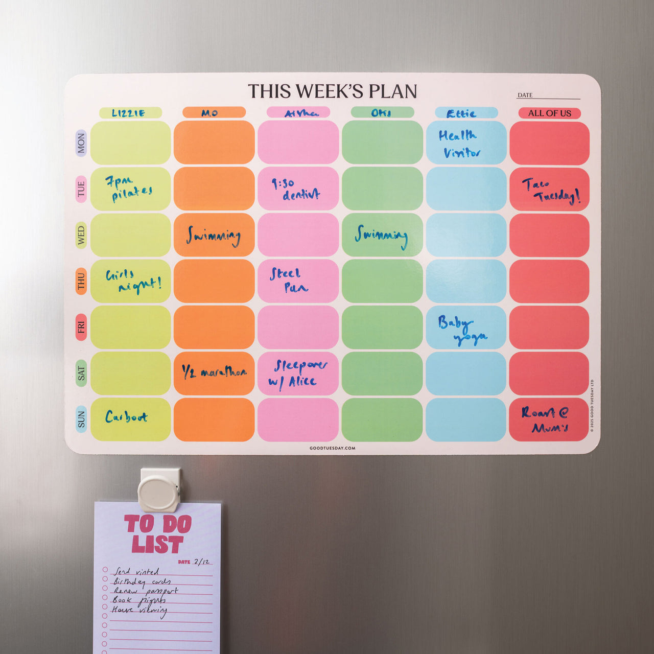 Planner-MFP-FP-LRG-A3-CSP - Citrus Splash Magnetic Planner-Good Tuesday