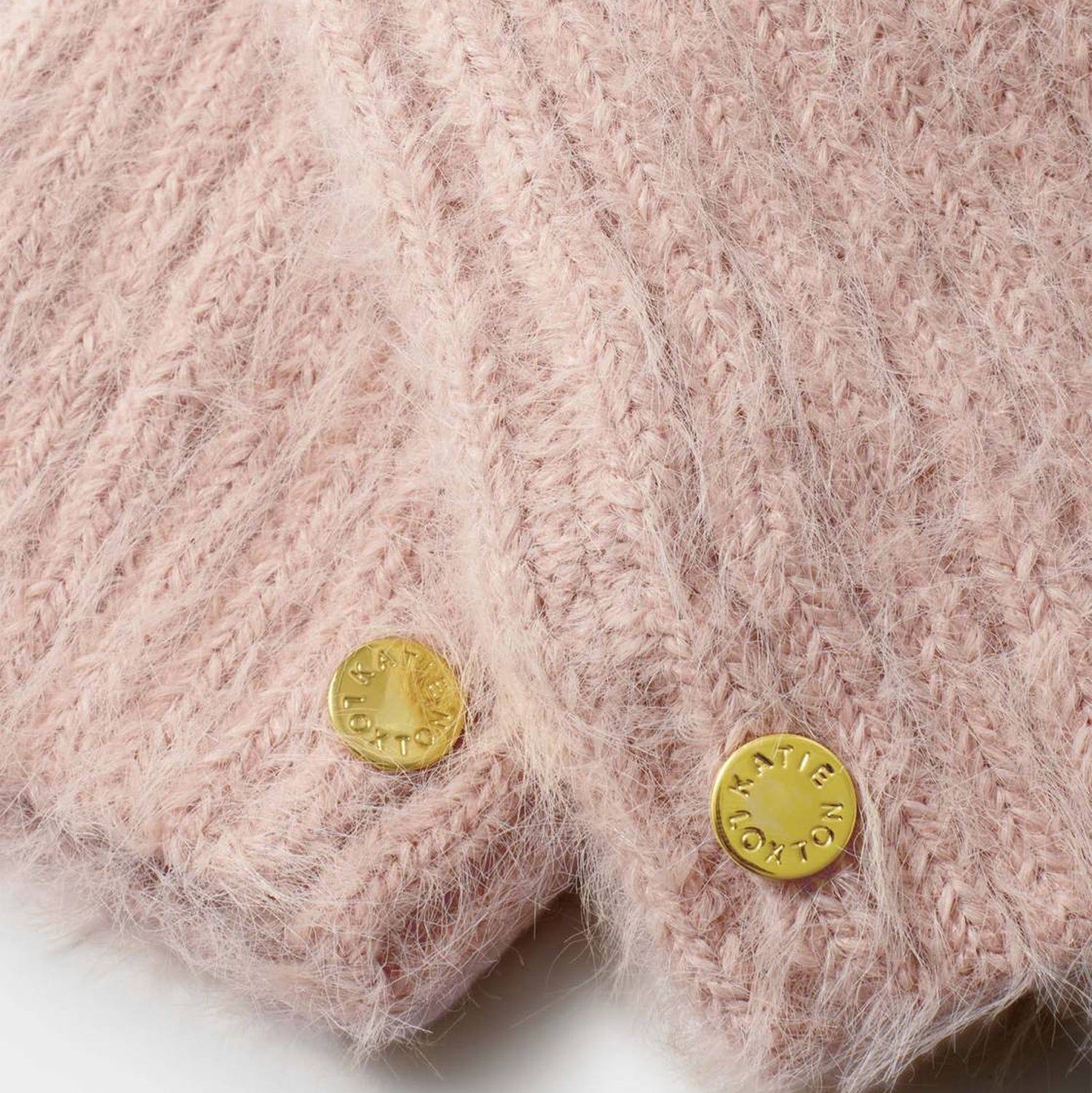 KLS834 - Blush Pink Hat And Mitten Gift Set