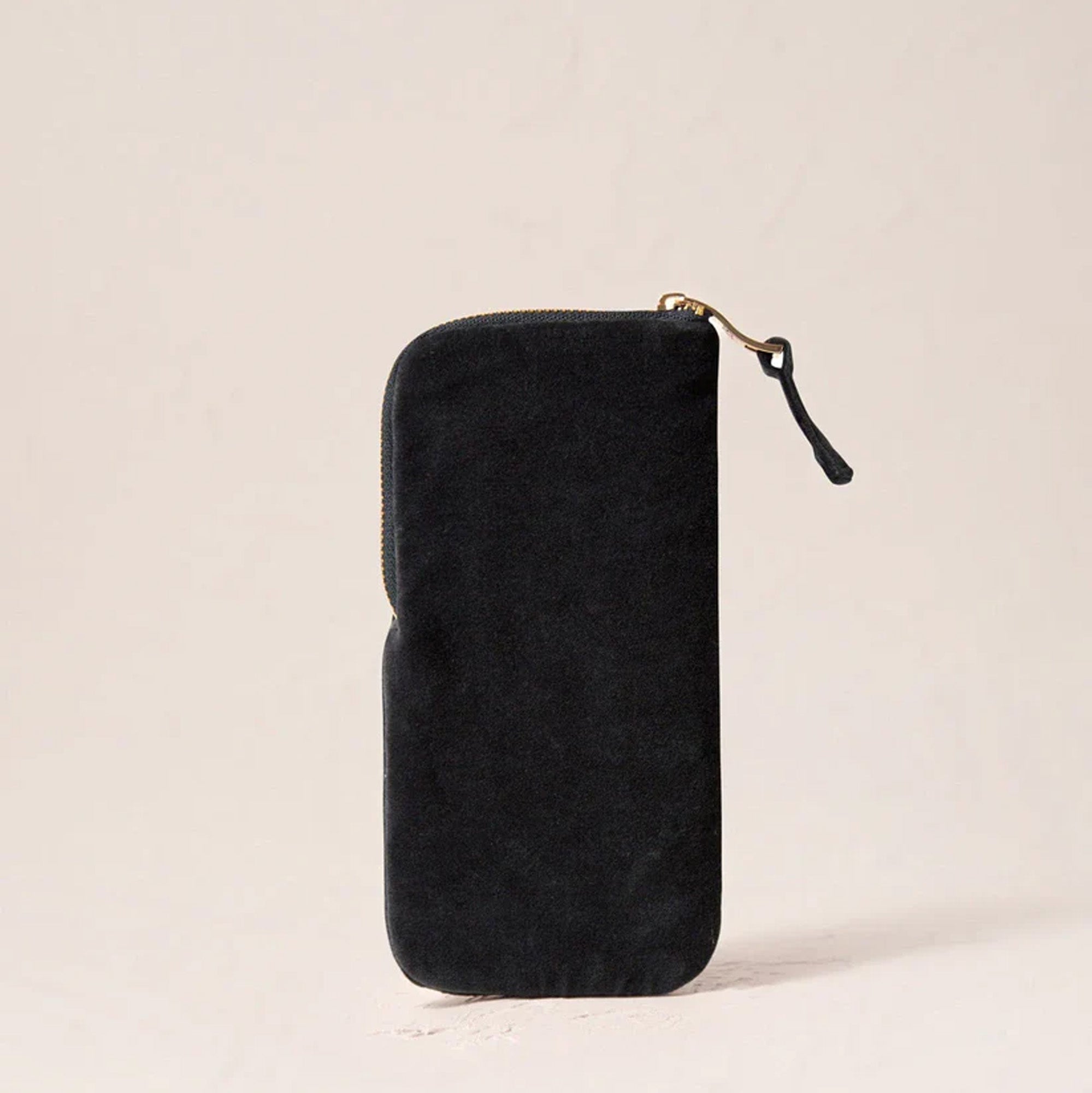 71557 - Honey Bee Charcoal Velvet Glasses Case