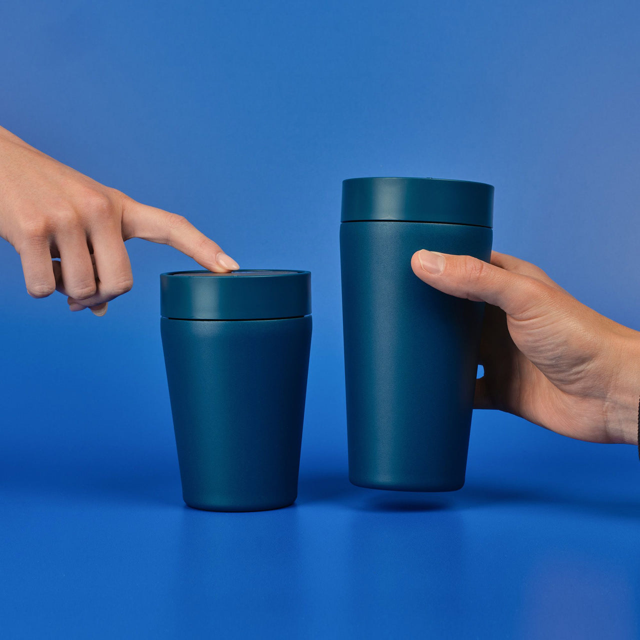 SSC-12OZ-C-MI-BLUE - Recycled Steel Cup Navy