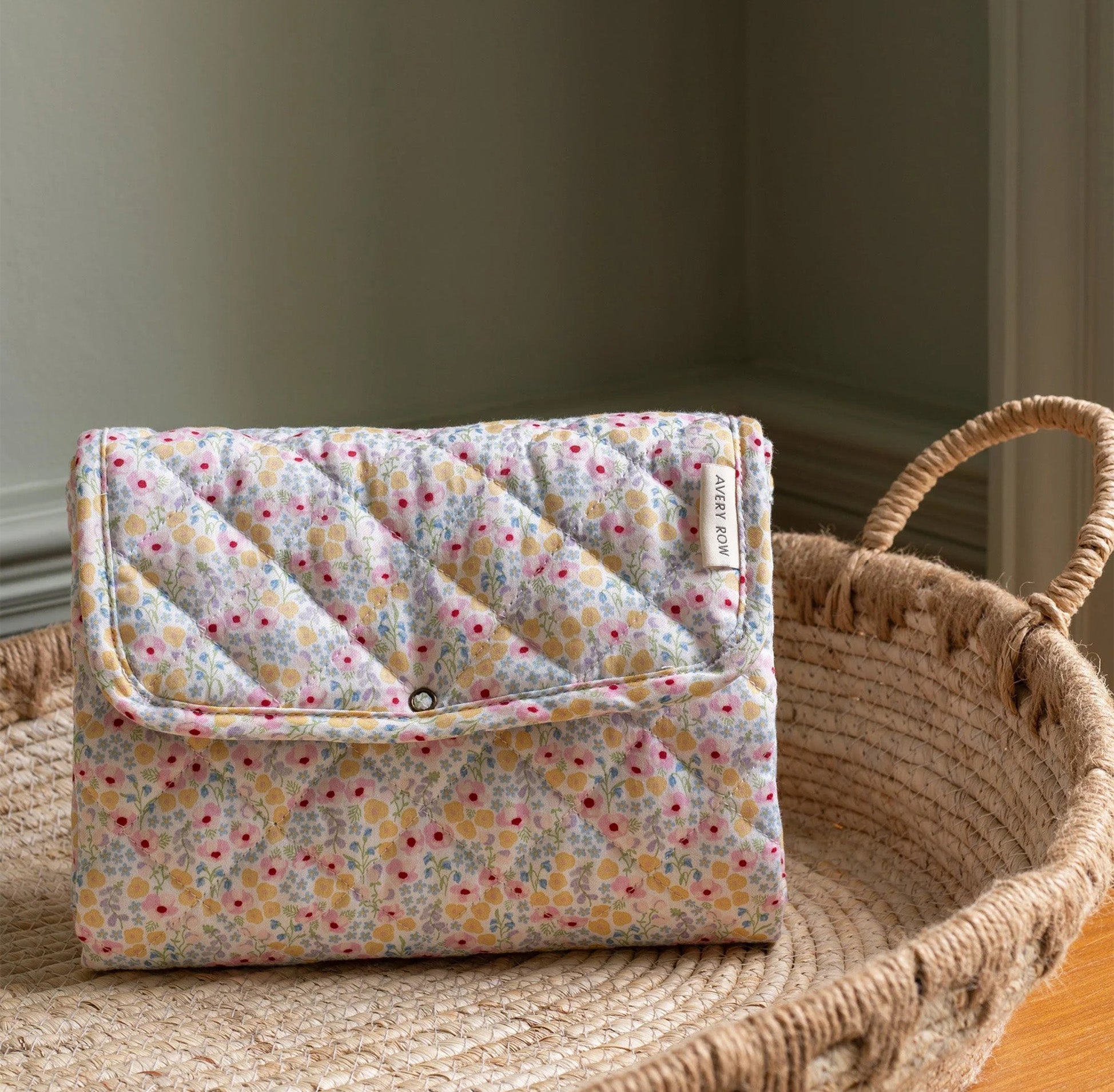 Changing Mat-CHMWIL - Wildflower Garden Travel Changing Mat-Avery Row