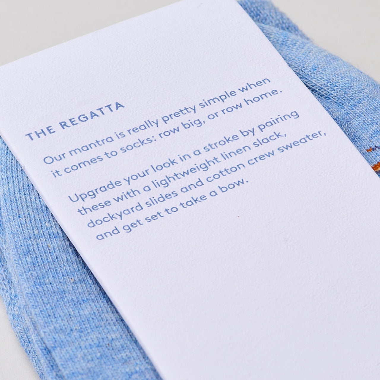 SING-REGA-BLUE-712 - The Regatta Blue Socks