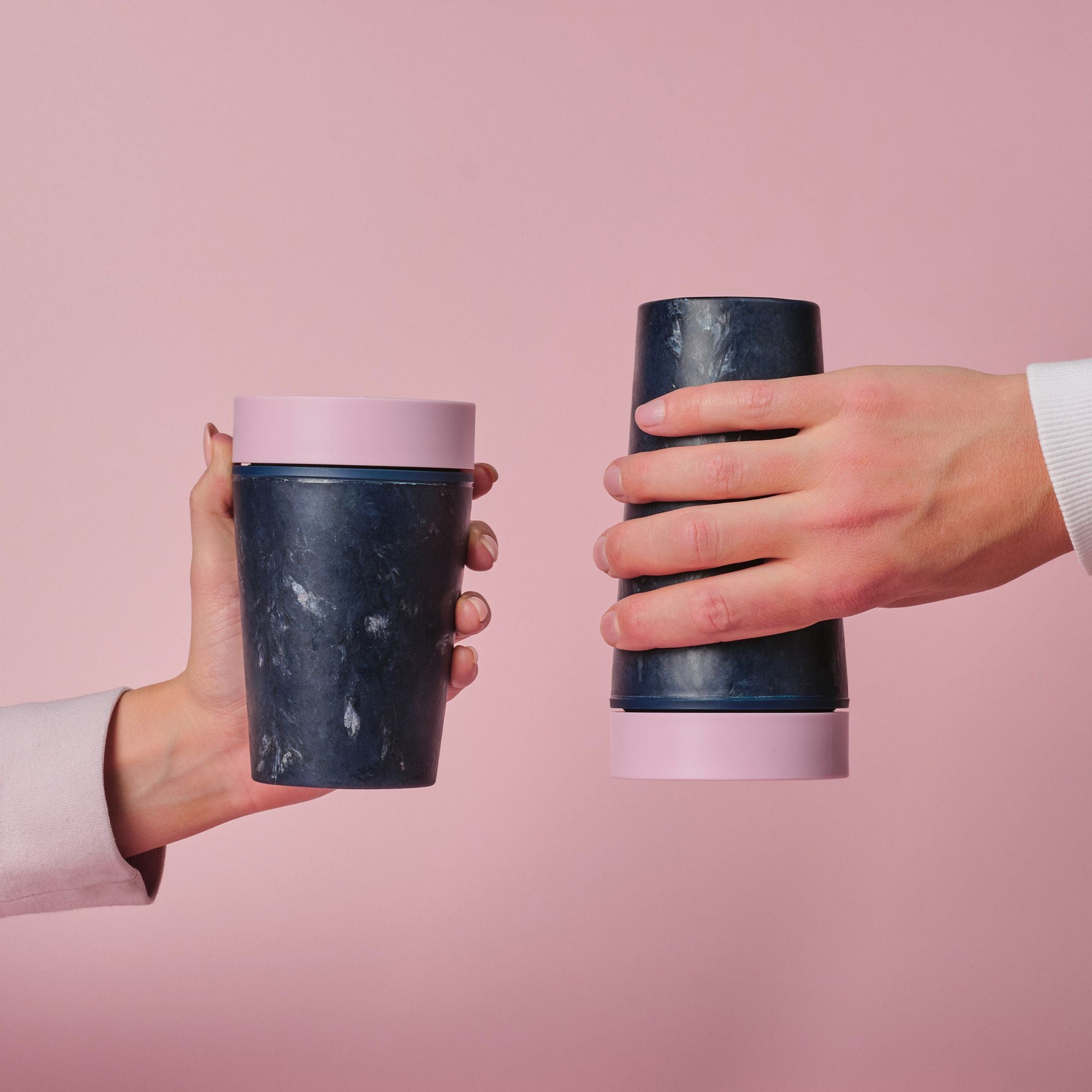 RFC-12OZ-DU-PINK - Recycled Fabric Cup 12oz Pink