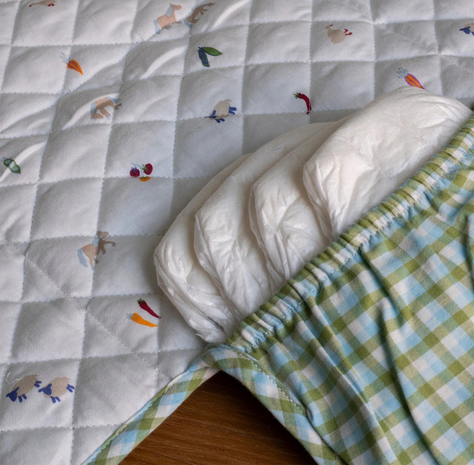 Changing Mat-CHMGGI - Greenhouse Gingham Travel Changing Mat-Avery Row