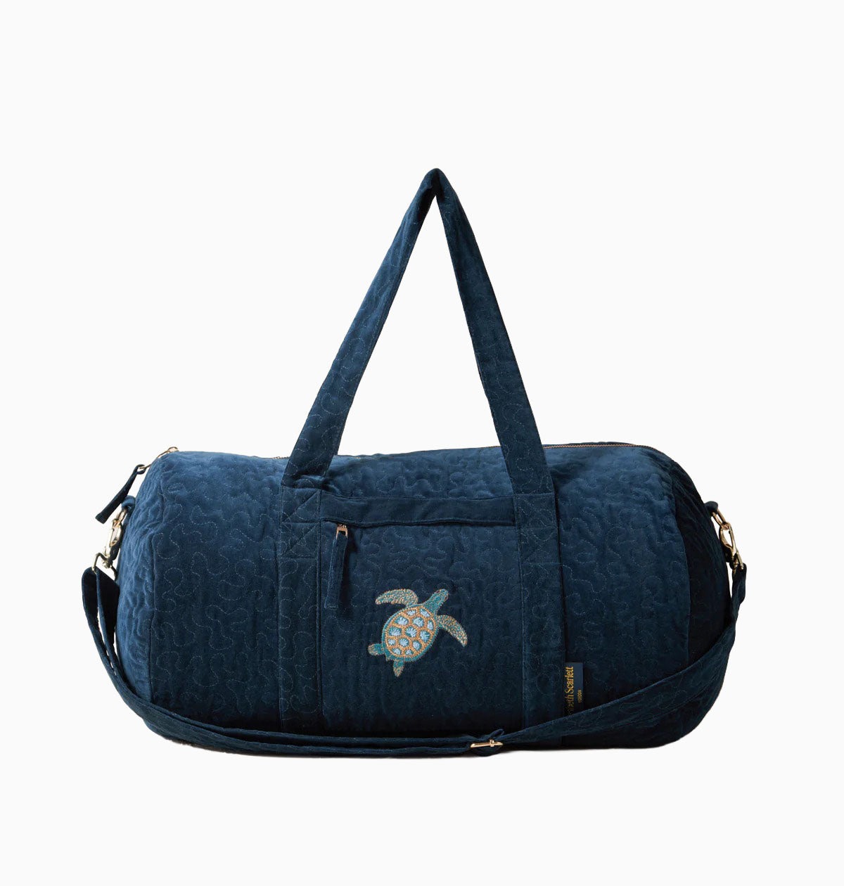 Turtle Navy Velvet Overnight Bag - Whistlefish