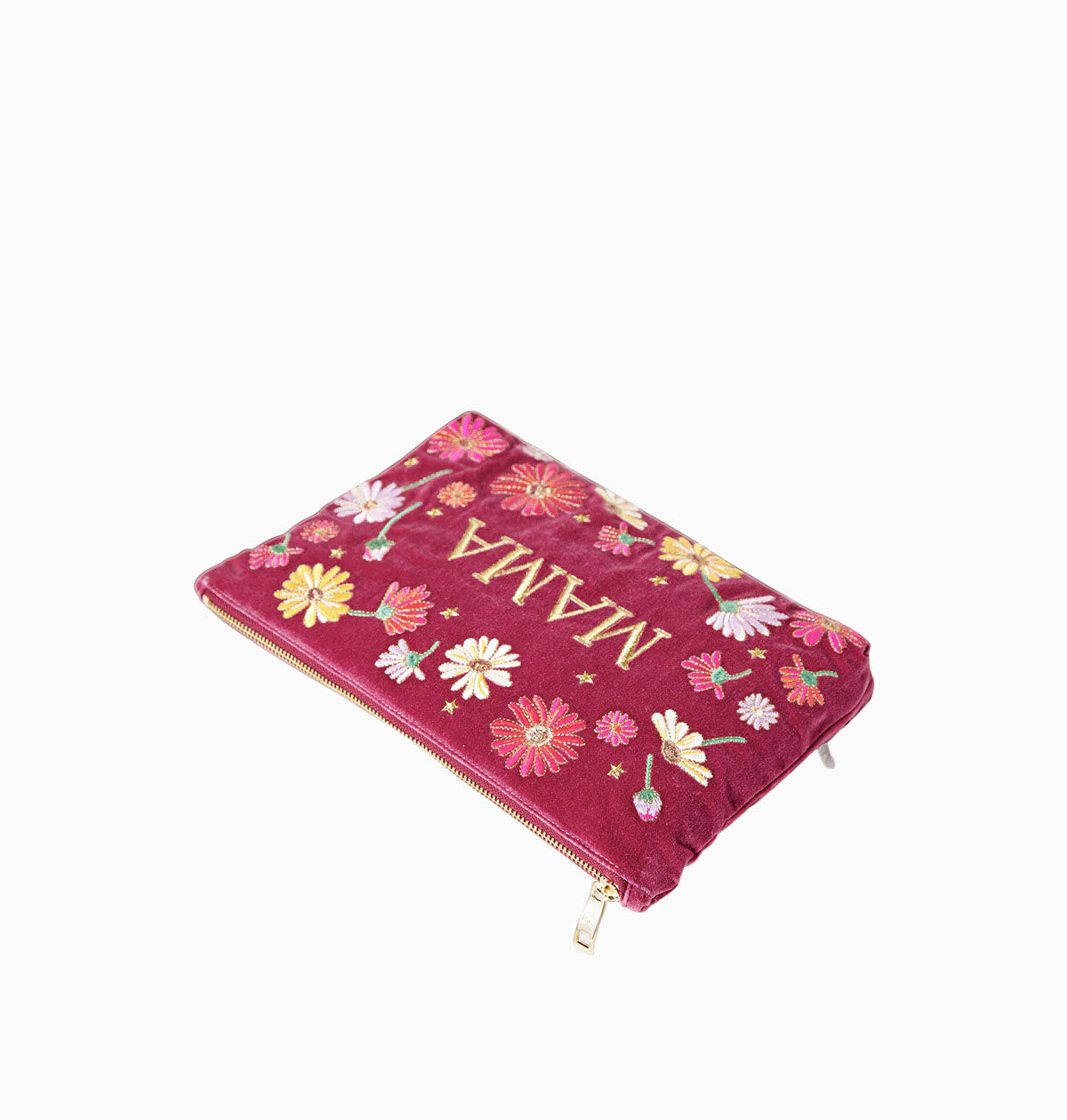 Pouch-82904 - Floral Mama Dry Rose Velvet Everyday Pouch-Elizabeth Scarlett