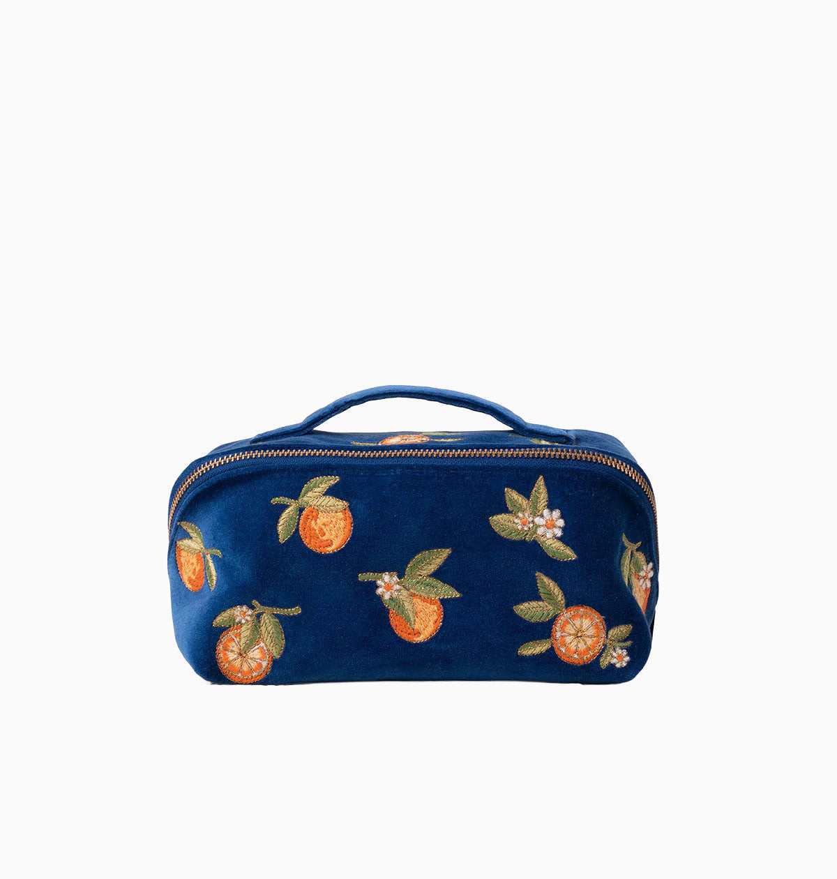 Makeup Bag-89965 - Orange Blossom Open Flat Makeup Bag-Elizabeth Scarlett