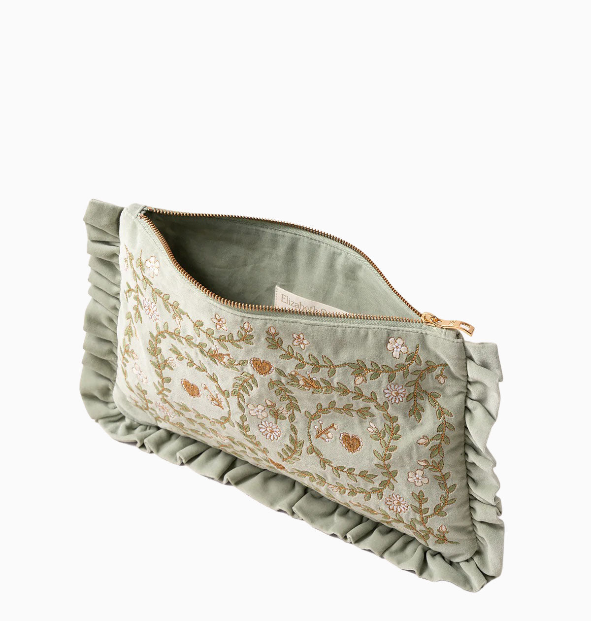 Pouch-98301 - Mediterranean Garden Velvet Everyday Pouch-Elizabeth Scarlett