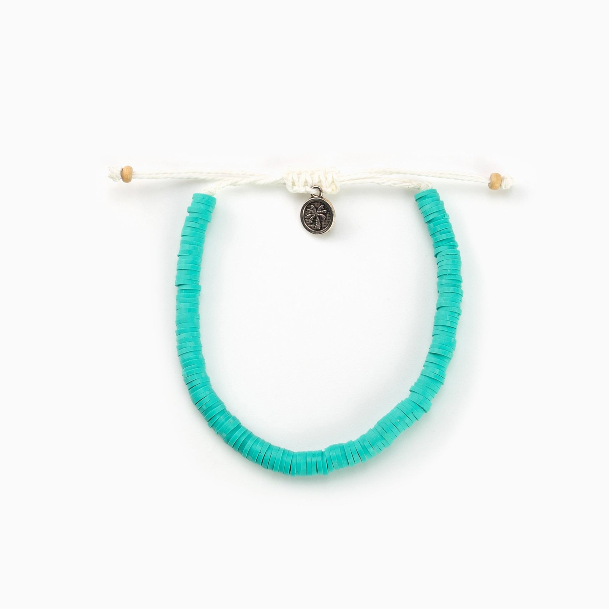 Anklet-FIA-003 - Leke Clay Turquoise Beaded Anklet-Pineapple Island
