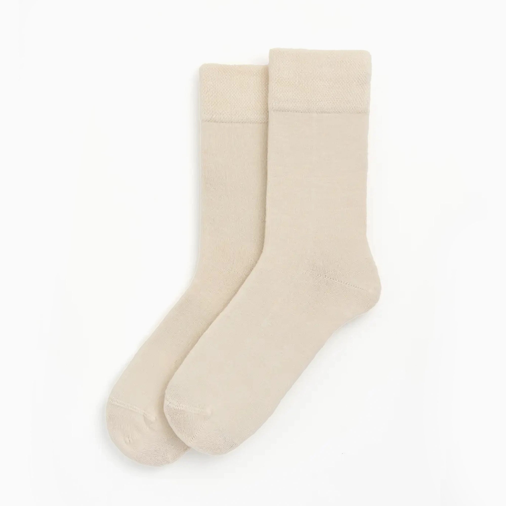 Socks-BAMCREAML25 - Clotted Cream Large Bamboo Socks-Pairs Socks