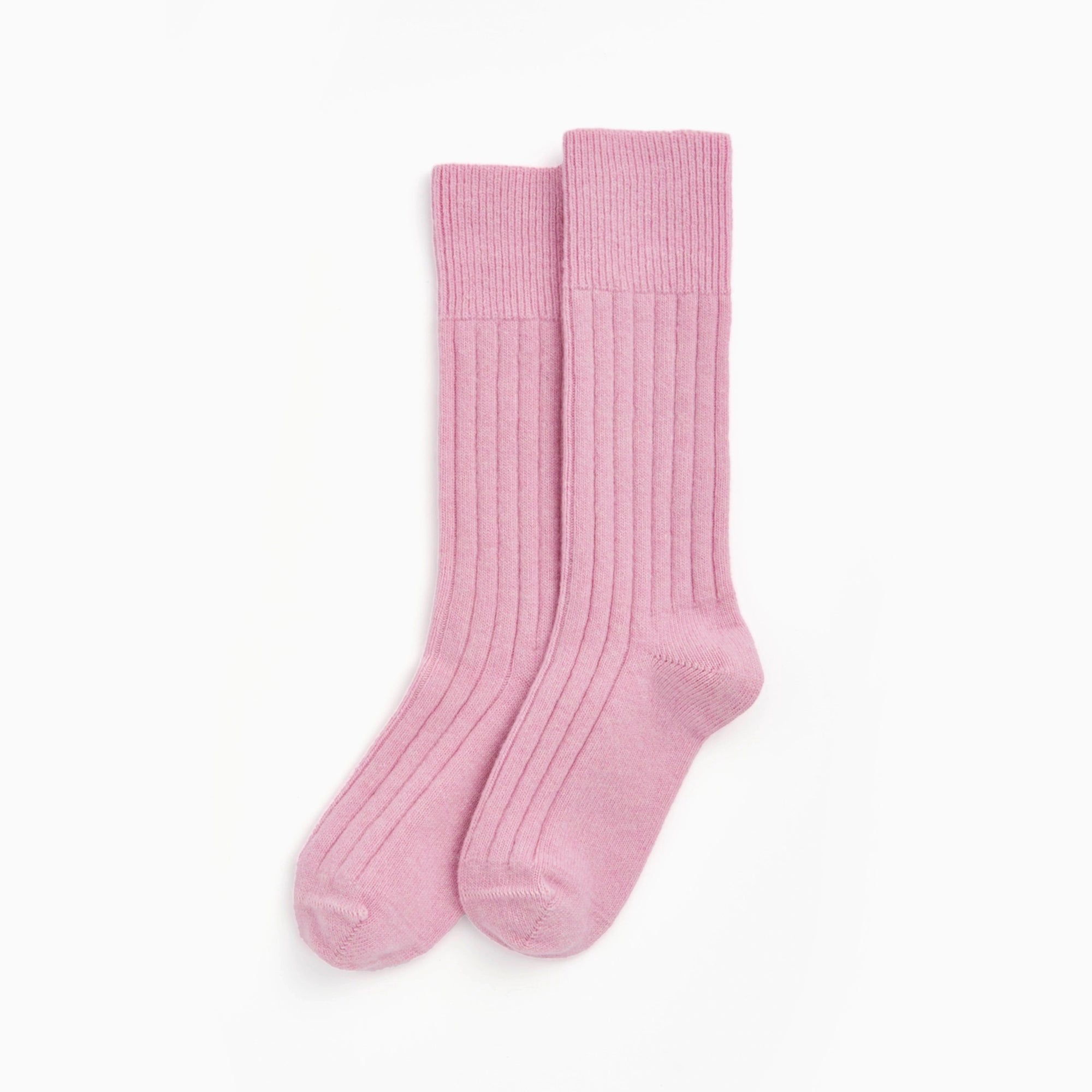 Socks-BEDWOLCANDS25 - Sugar Pink Small Merino Bed Socks-Pairs Socks