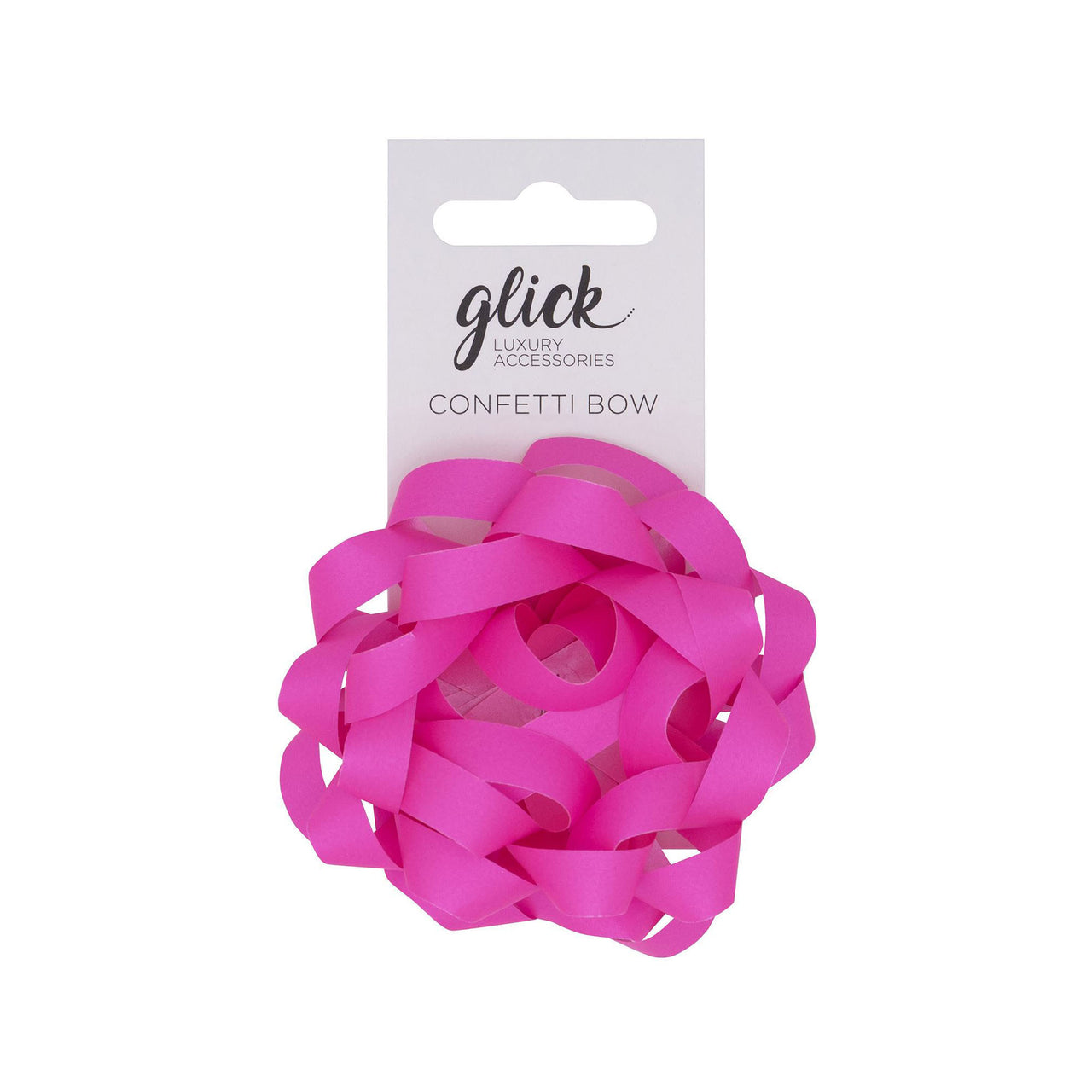 Bow-BF44 - Confetti Bow Neon Pink-Glick