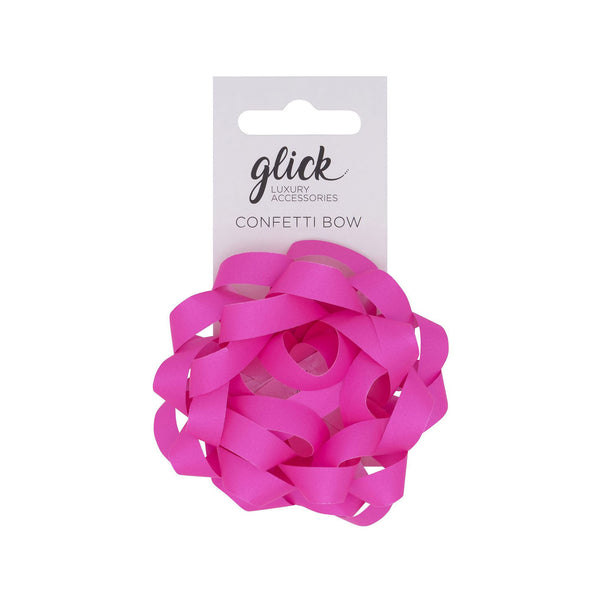 Bow-BF44 - Confetti Bow Neon Pink-Glick