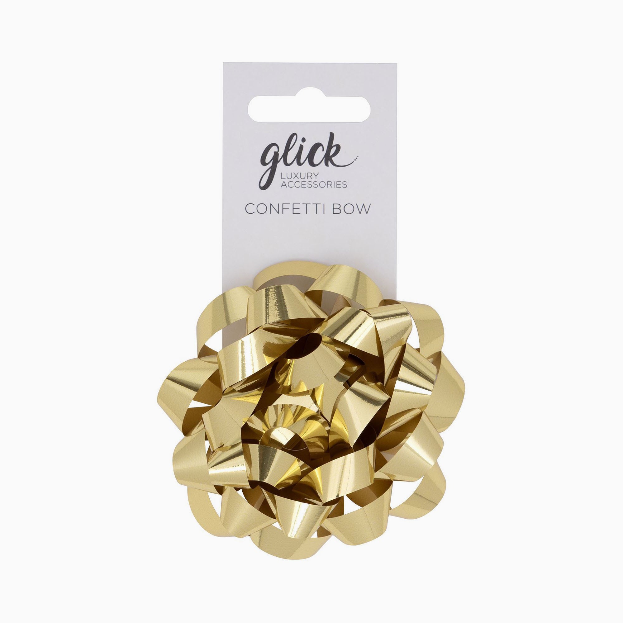 Bow-BFM06 - Confetti Bow Metallic Gold-Glick