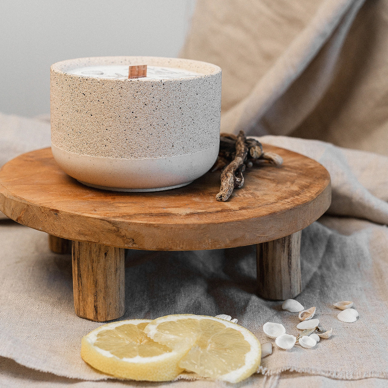 Candle-BOB02 - Sea Salt & Driftwood Soy Wax Candle-Bobella Co