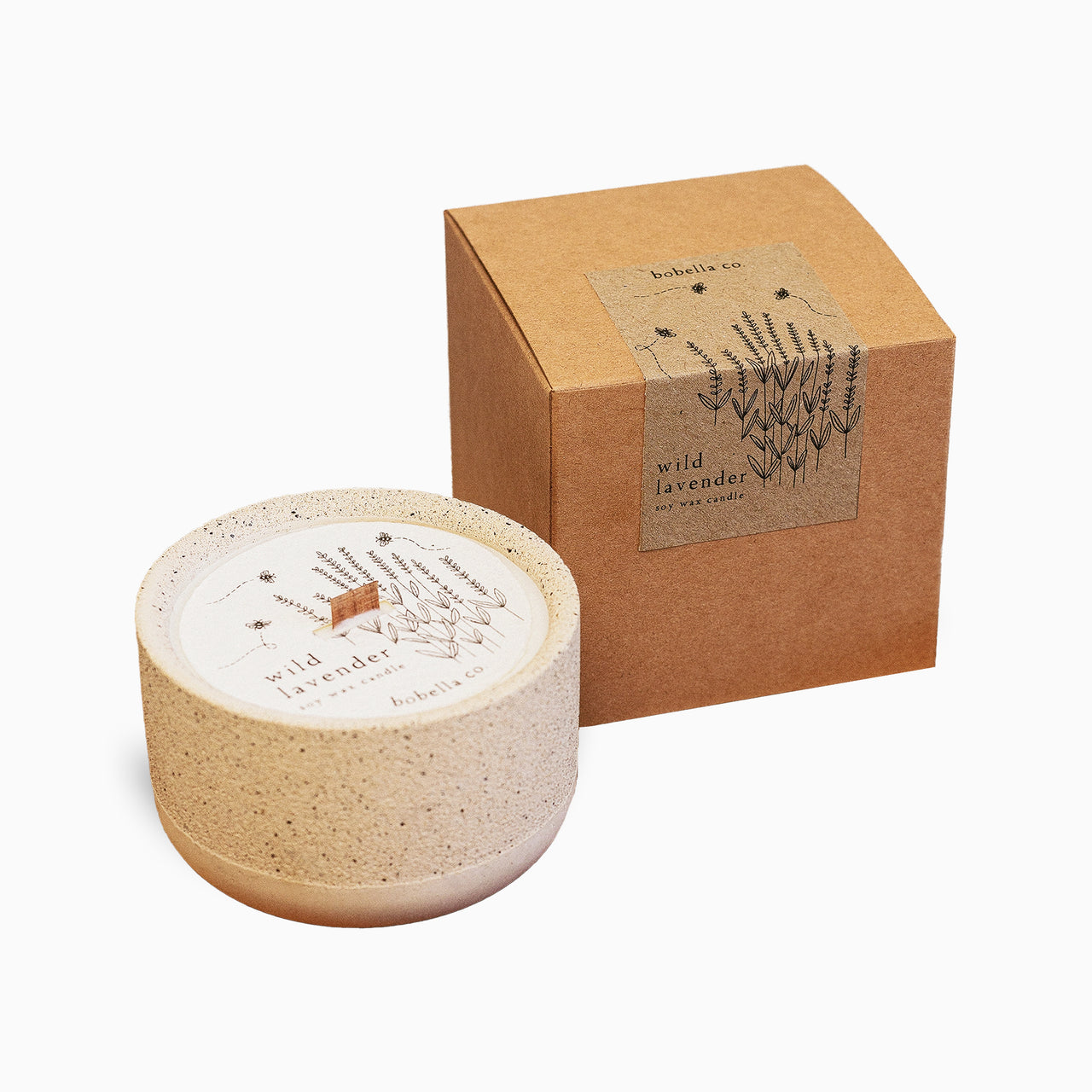 Candle-BOB03 - Wild Lavender Soy Wax Candle-Bobella Co