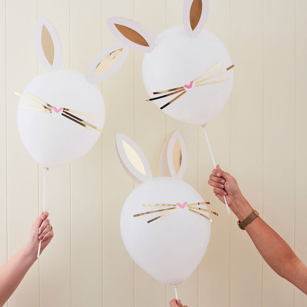 Balloons - DA-106 - Make your own Easter Bunny Balloons - Make Your Own Easter Bunny Balloons by Ginger Ray - Whistlefish