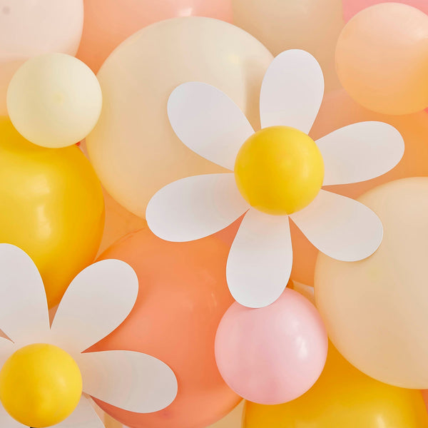Balloons-EGG-200 - Pastel & Daisy Balloon Arch Kit-Whistlefish