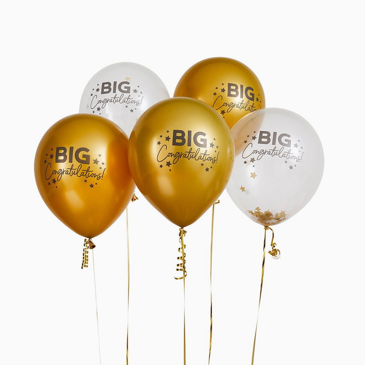 Balloons-HBBC205 - Big Congratulations 12" Latex Balloons-Hootyballoo