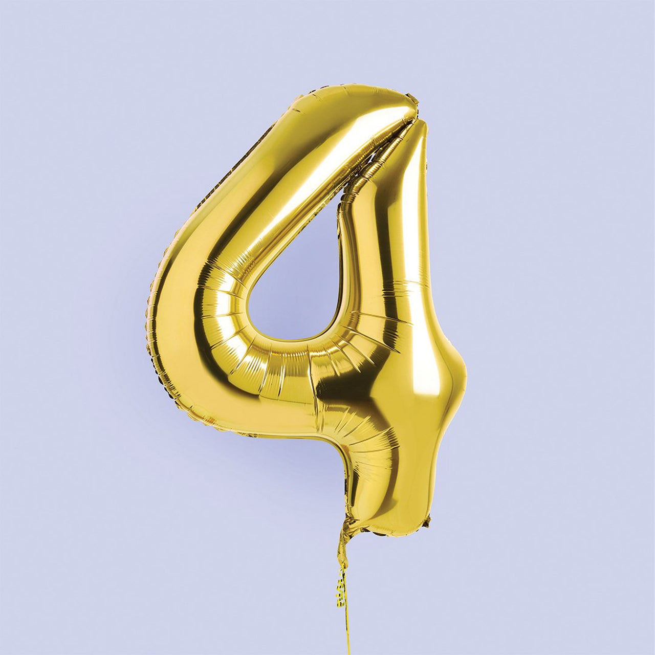 Balloons-HBNB104 - Gold Number 4 Foil 34" Balloon-Hootyballoo