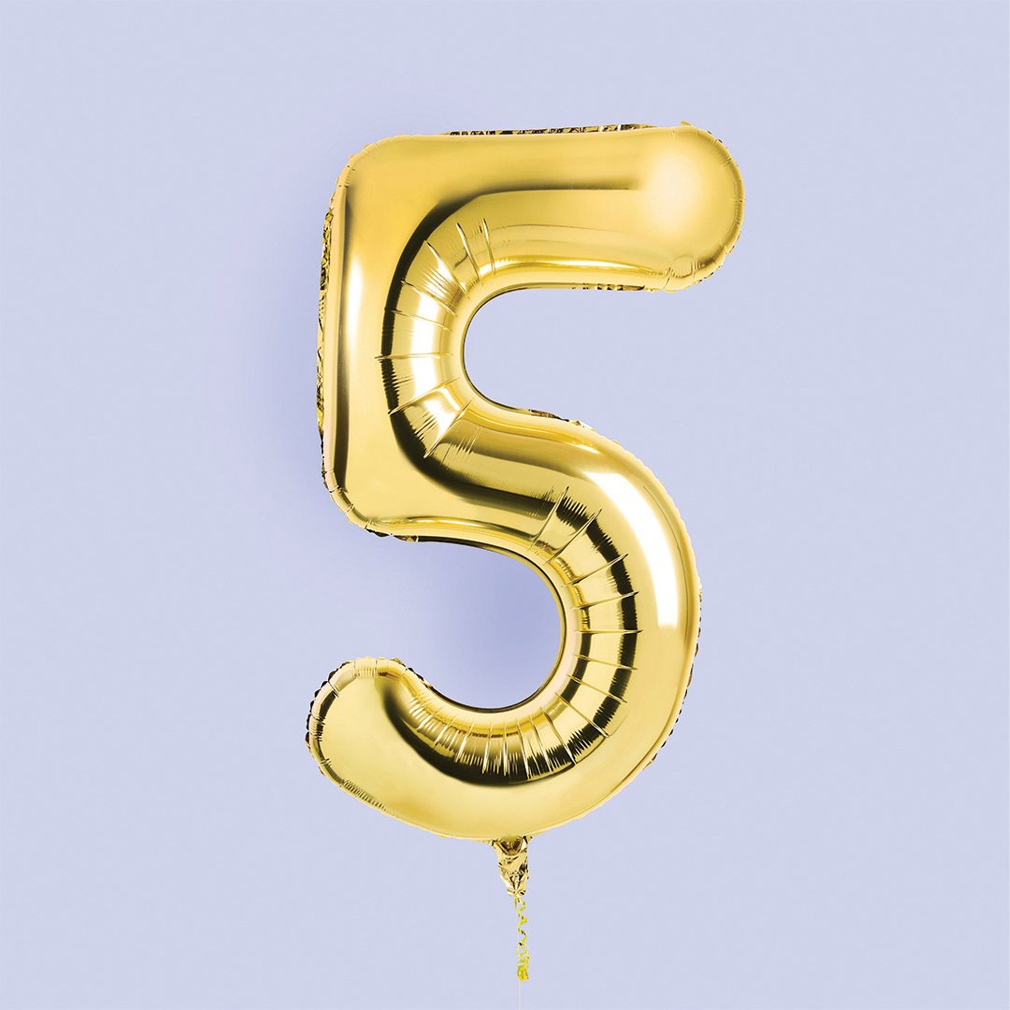 Balloons-HBNB105 - Gold Number 5 Foil 34" Balloon-Hootyballoo