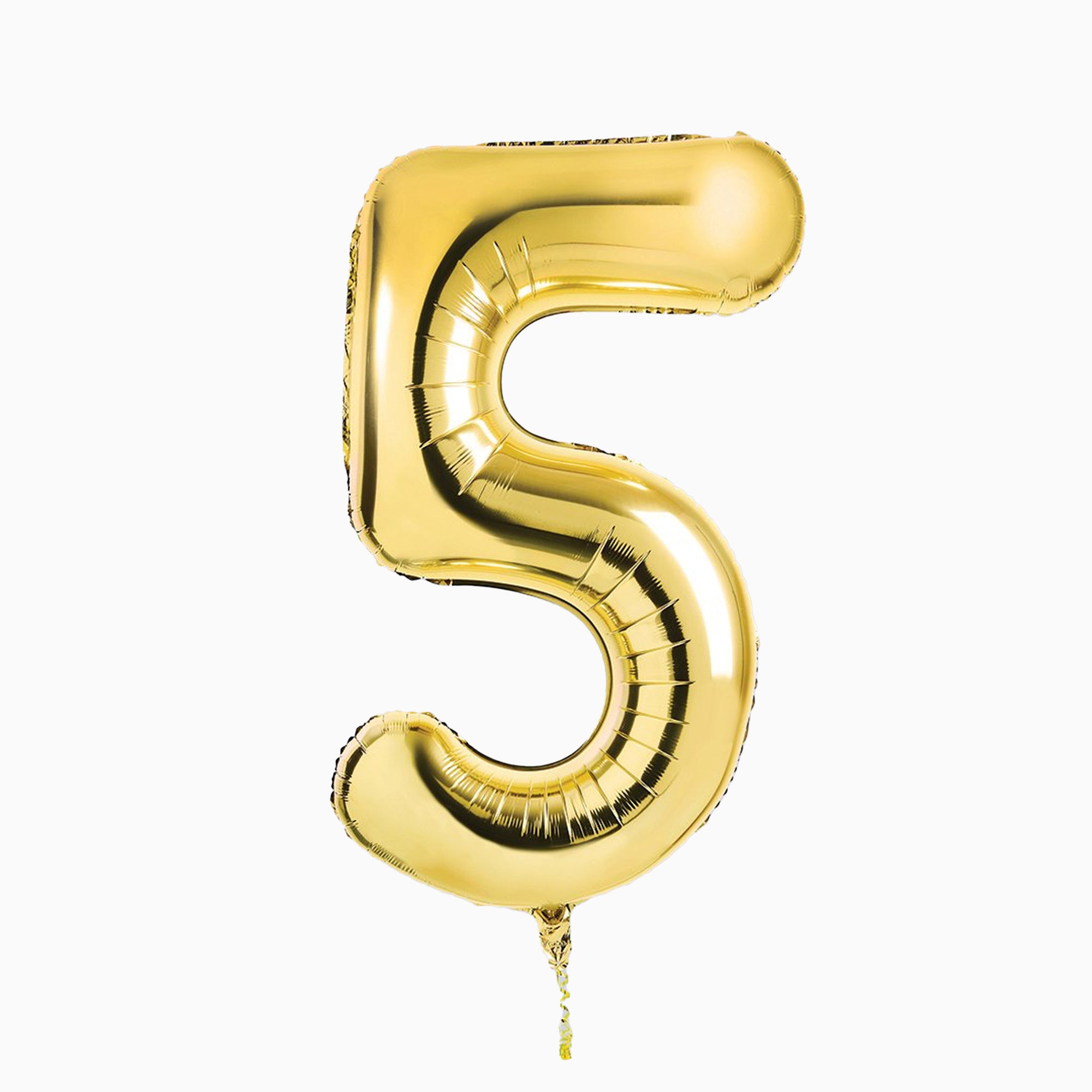 Balloons-HBNB105 - Gold Number 5 Foil 34" Balloon-Hootyballoo