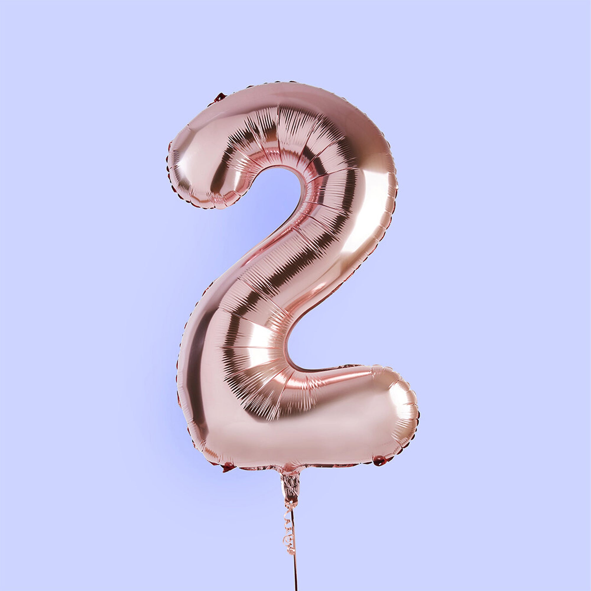 Balloons-HBNB112 - Rose Gold Number 2 Foil 34" Balloon-Hootyballoo