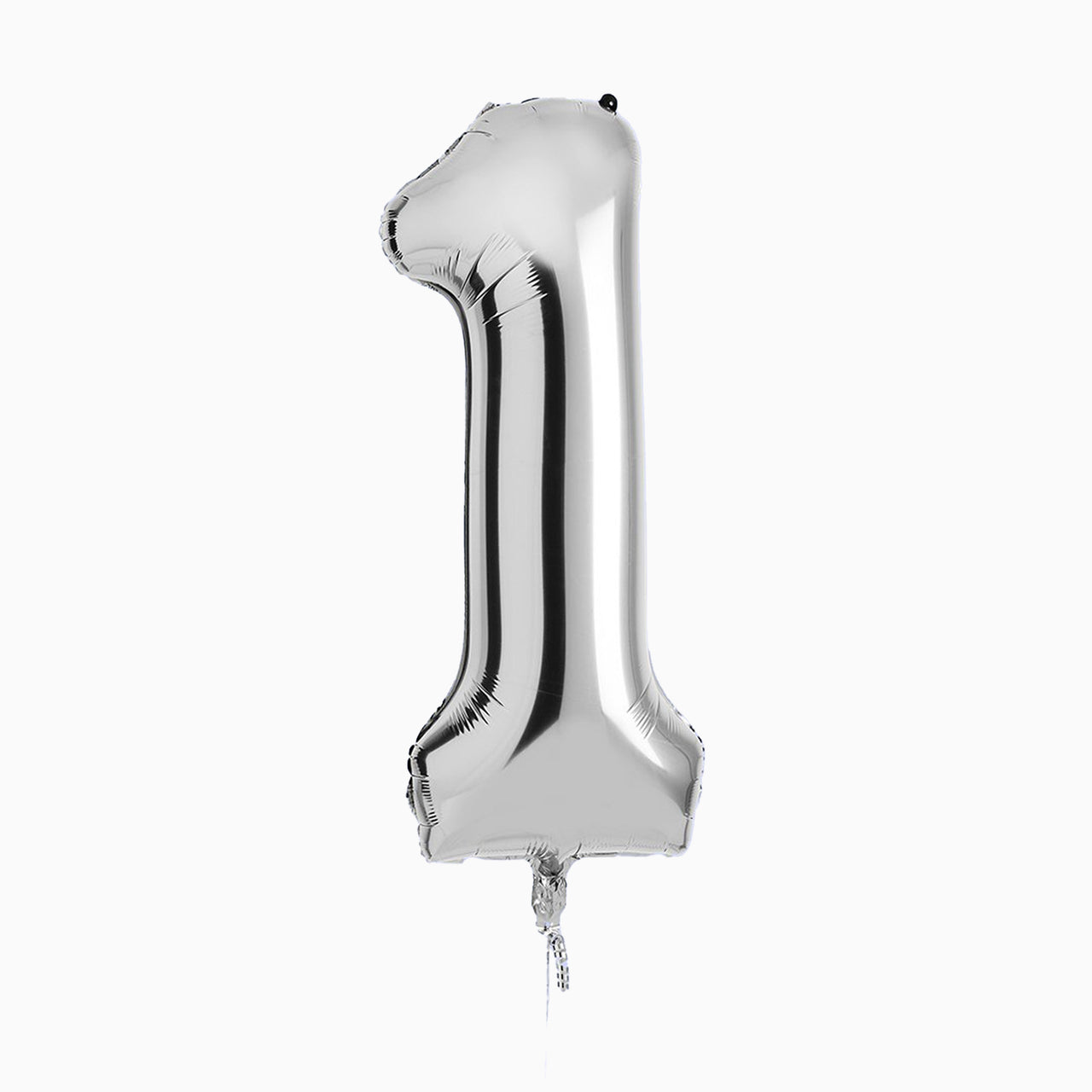 Balloons-HBNB121 - Silver Number 1 Foil 34" Balloon-Hootyballoo