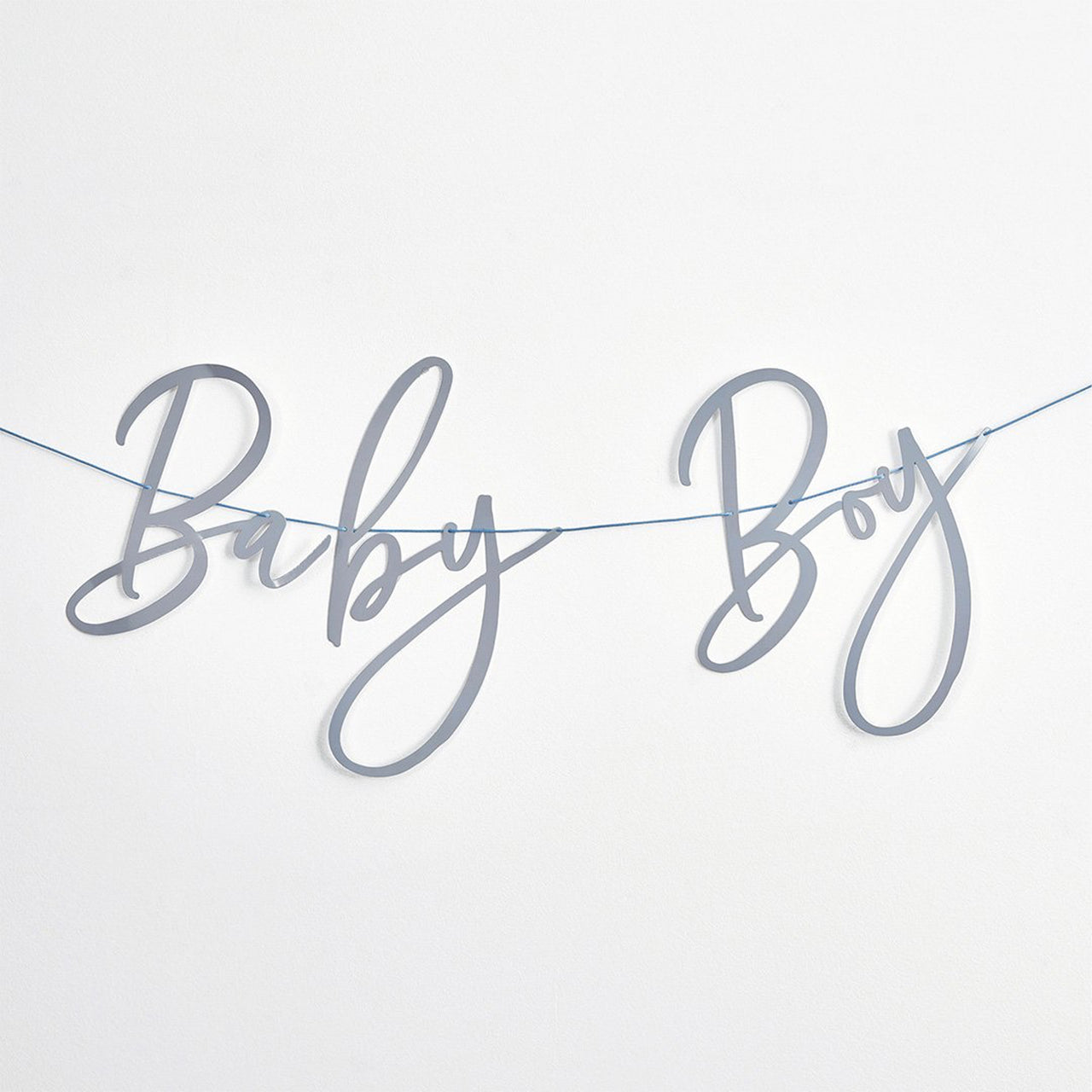 Banner-HBBS202 - Blue Baby Boy Card Banner-Hootyballoo