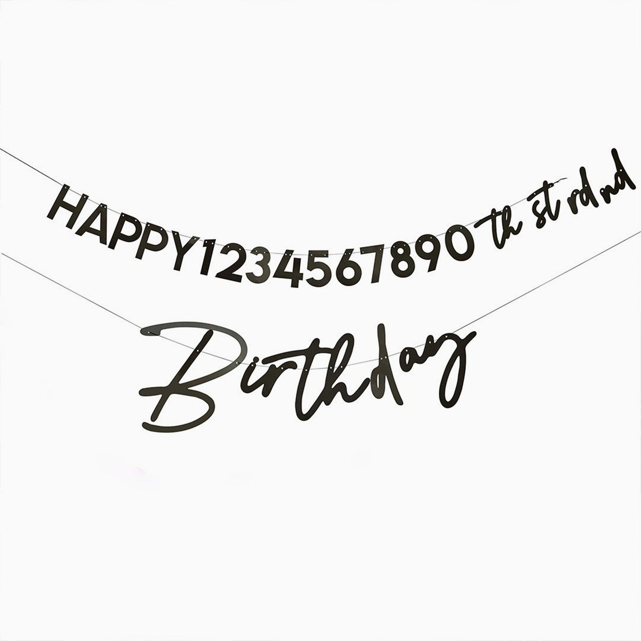 Banner-HBMP100 - Customisable Happy Birthday Banner-Hootyballoo