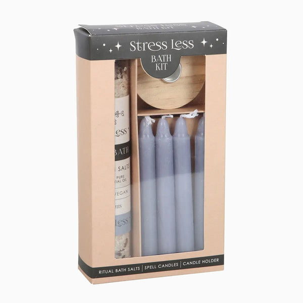 Bath Kit-HM_50223 - Stress Less Herbal Ritual Bath Kit-Something Different Wholesale
