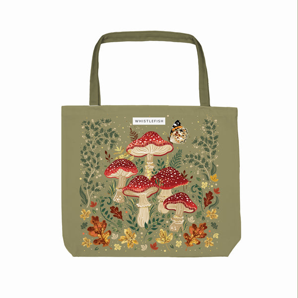 Beach Bag-WTB95 - Wild Mushrooms Tote Bag-Whistlefish