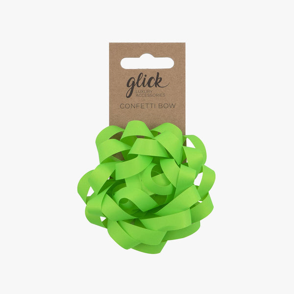 Bow-BF43 - Neon Green Confetti Bow-Glick