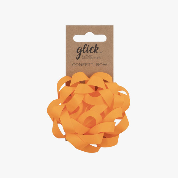 Bow-BF45 - Neon Orange Confetti Bow-Glick