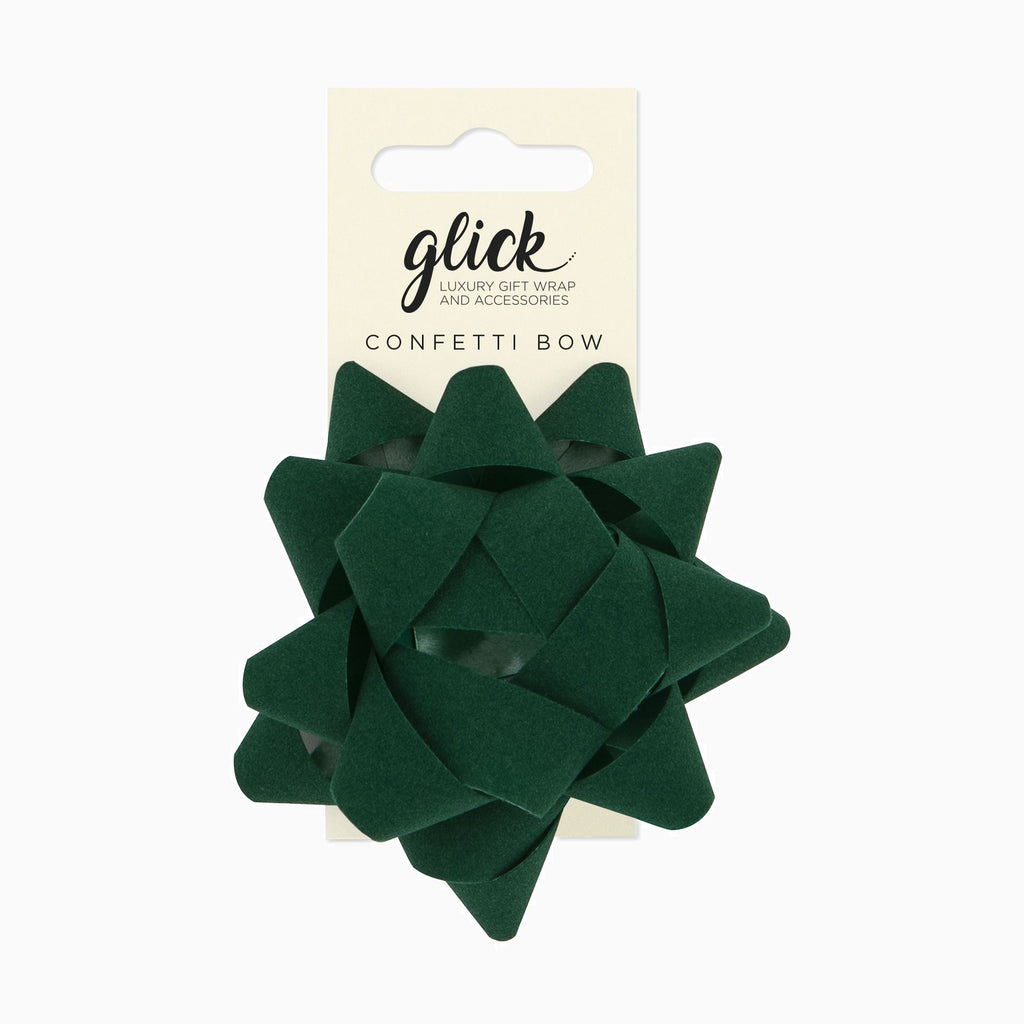 Bow-BV17 - Velvet Green Gift Bow-Glick