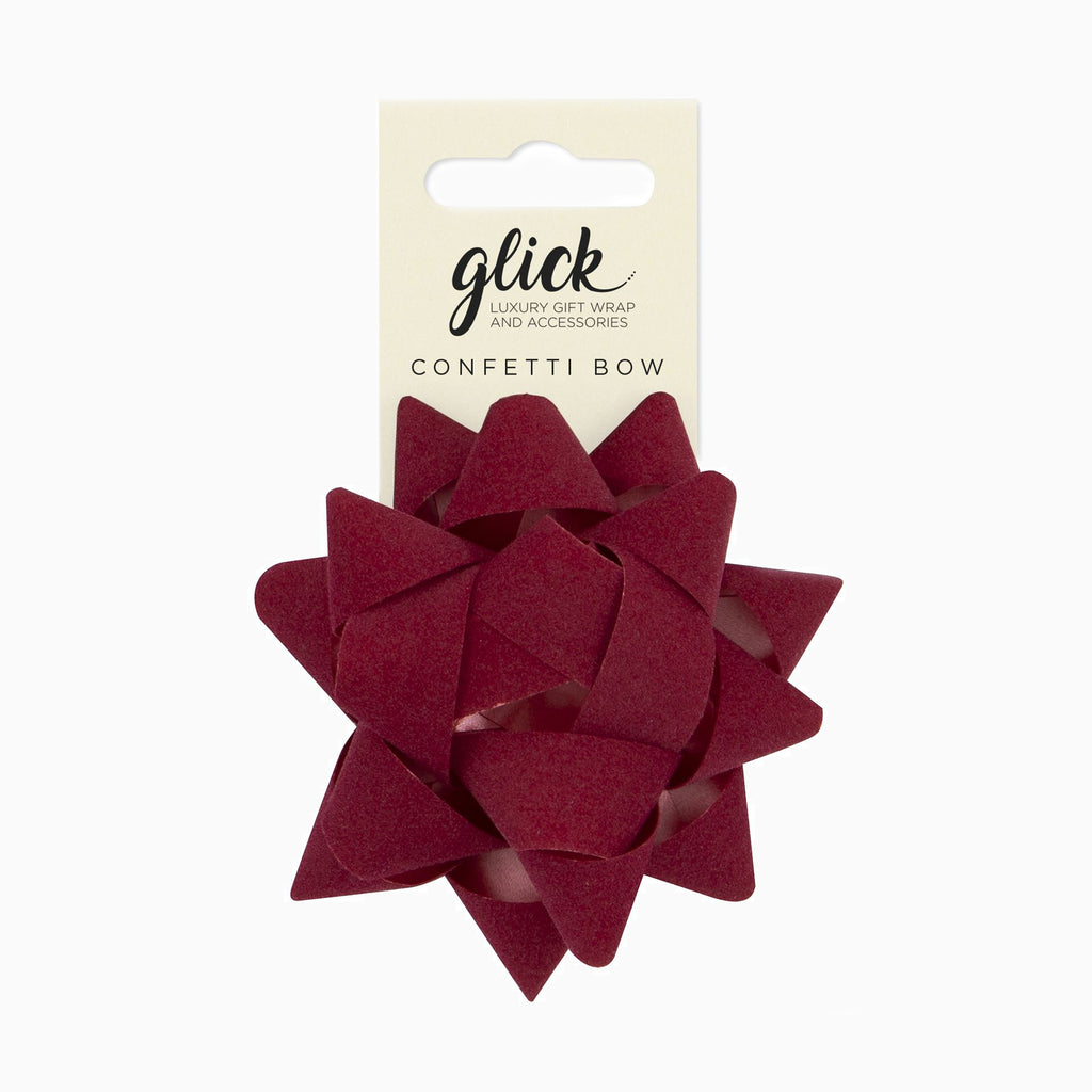 Bow-BV20 - Velvet Red Gift Bow-Glick