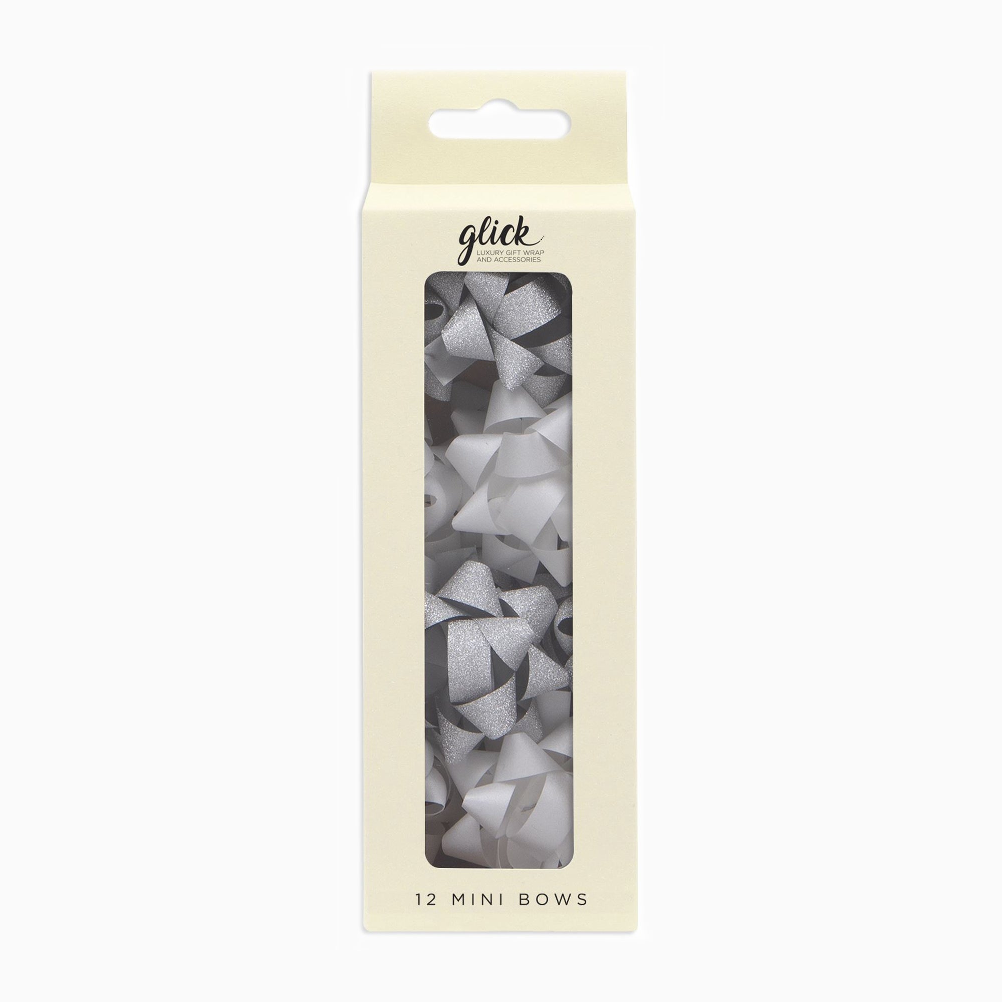 Bow-MBW05 - Silver Bow Set (12 Pack)-Glick
