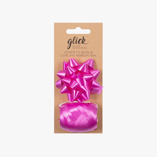 Bow & Ribbon-BK04 - Hot Pink Bow & Ribbon Multipack-Glick