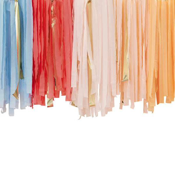 Bunting-HAP-102 - Muted Pastel Streamer Ceiling Decoration-Whistlefish