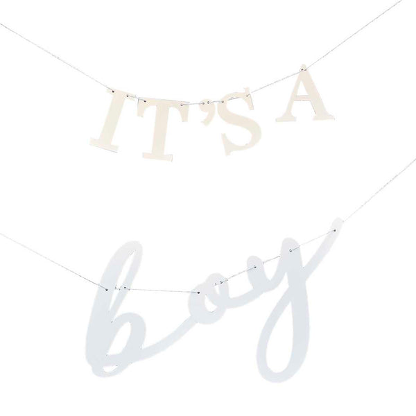 Bunting - HEB-134 - It's a Boy Baby Shower Bunting - It's a Boy Baby Shower Bunting - Whistlefish