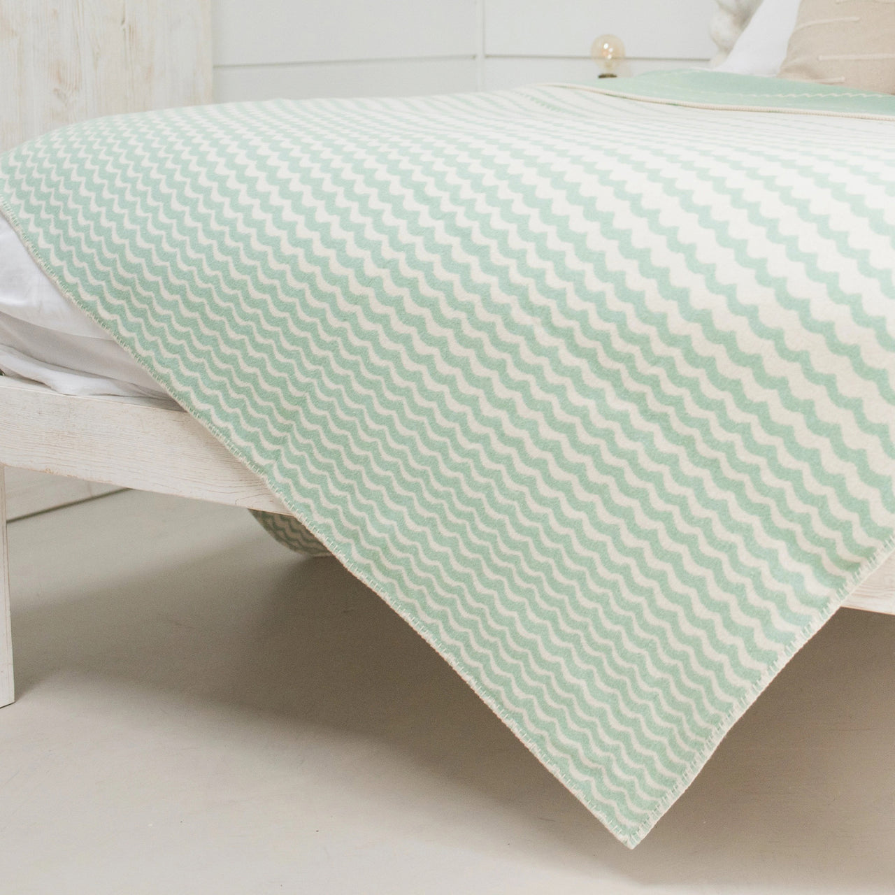 Recycled Cotton Blanket-CO-ST-SF - Seafoam Swell Recycled Cotton Blanket-Atlantic Blankets