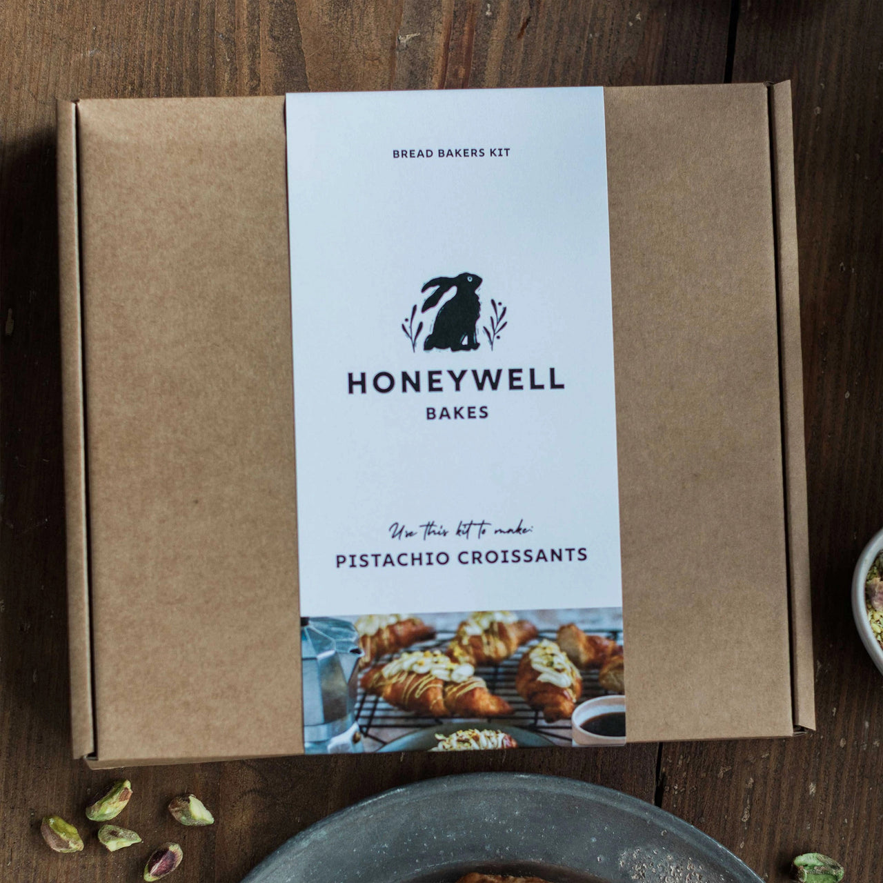 Baking Kit-CROS1 - Make Your Own Pistachio Croissant Kit-Honeywell Bakes
