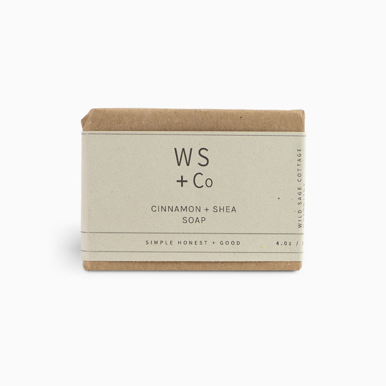 Soap-CSsoap100 - Cinnamon + Shea Soap-Wild Sage & Co