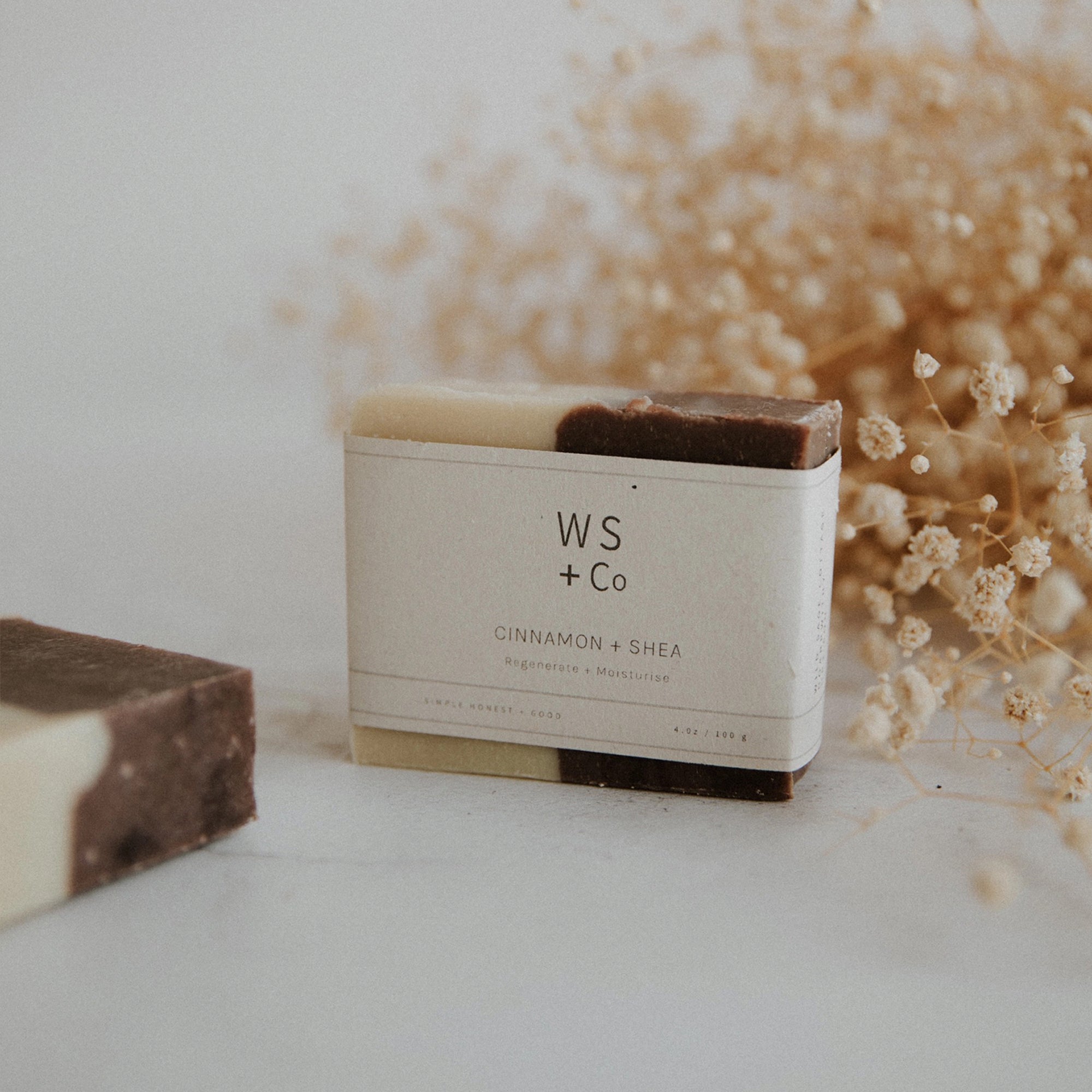 Soap-CSsoap100 - Cinnamon + Shea Soap-Wild Sage & Co