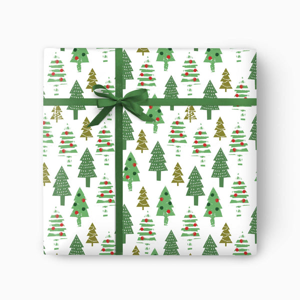 CWP003 - Festive Evergreen Christmas Wrapping Pape