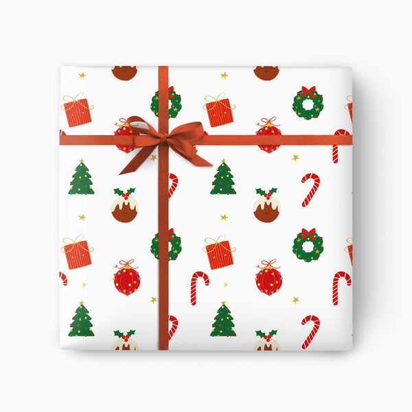 CWP013 - Icons Christmas Wrapping Paper